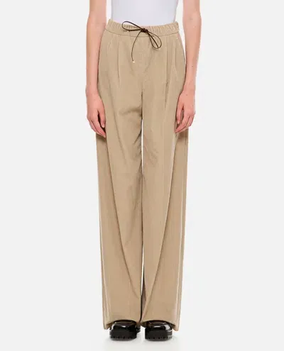 Max Mara Lerici Corduroy Pants In Beige