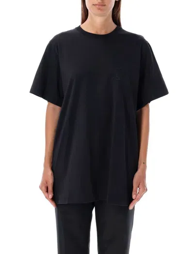 Max Mara Logo T-shirt In Black