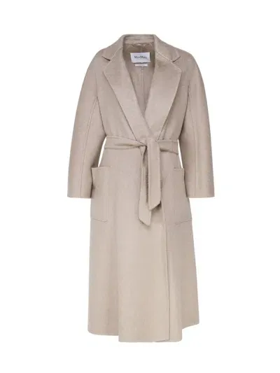 Max Mara Ludmilla Belted Coat In Beige