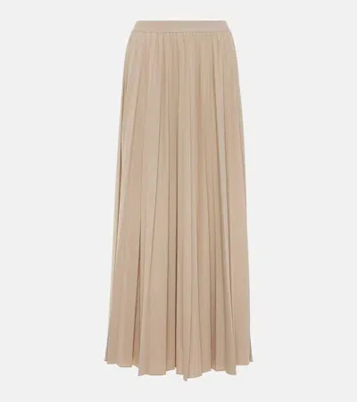 Max Mara Maesa Maxi Pleated Skirt - Leisure In Beige