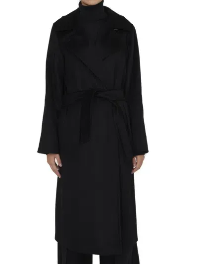 Max Mara Manuela Icon Belted Long In Black