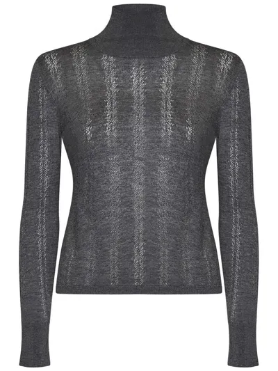 Max Mara Maxmara Studio Zenica Sweater In Grey