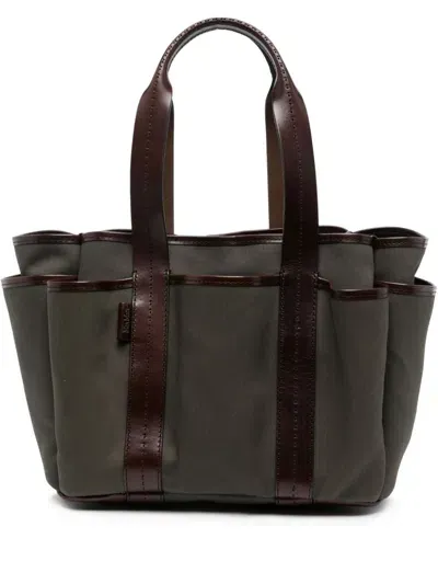 Max Mara Medium Giardiniera Tote Bag In Green