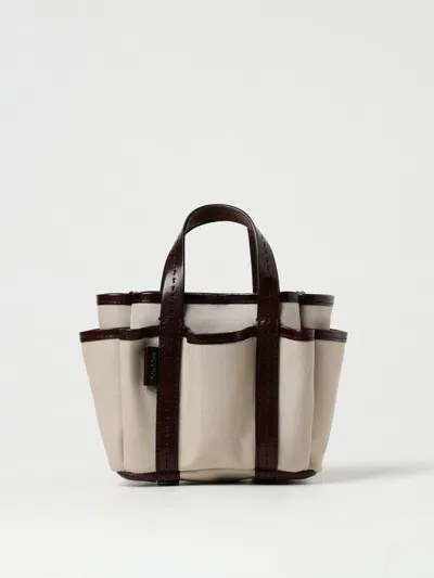 Max Mara Mini Garden Tote Bag In Natural