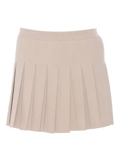 Max Mara Studio Skirt In Beige