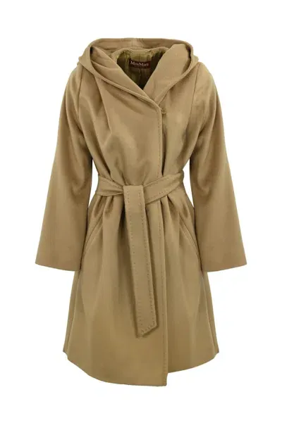 Max Mara Newmang Wool Coat In Cammello