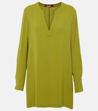 Max Mara Oboli Blouse In Green