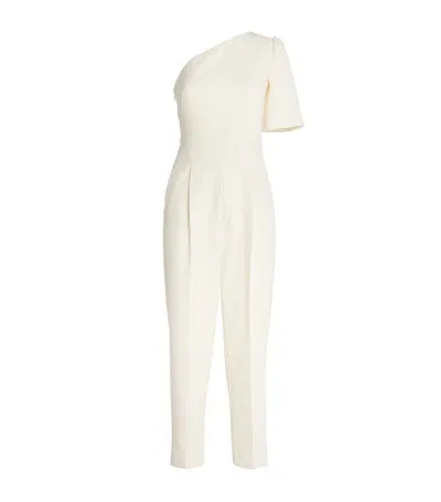 Max Mara One-shoulder Jumpsuit In White