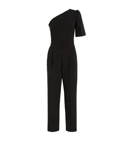 Max Mara Smalto One-sleeve Jumpsuit In Black