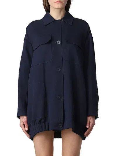 Max Mara Navy Vanity Jacket In 001 Navy