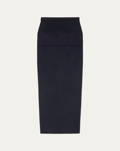 Max Mara Palo Tailored Maxi Skirt In Ultramarine