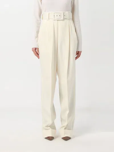 Max Mara Pants  Woman Color White In Weiss