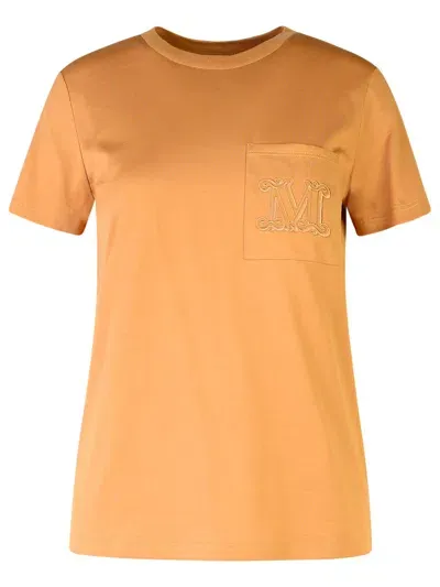 Max Mara 'papaya' Beige Cotton T Shirt