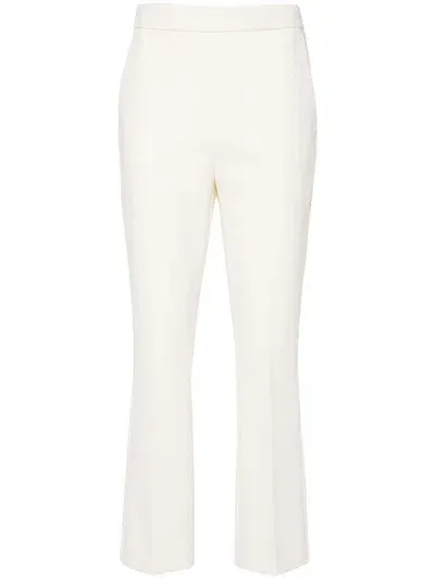 Max Mara Parata Trousers In Ivory