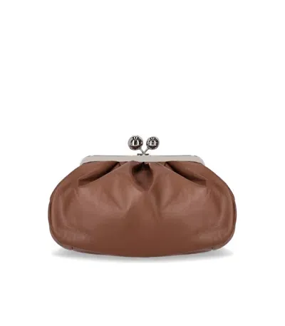 Max Mara Pasticcino Cubico Medium Hellbraune Clutch In Orange