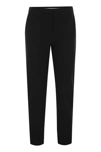 Max Mara Pegno - Viscose Jersey Trousers In Black