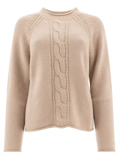 Max Mara Pico Knitwear In Beige