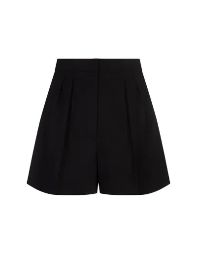 Max Mara Pleated Shorts In Black