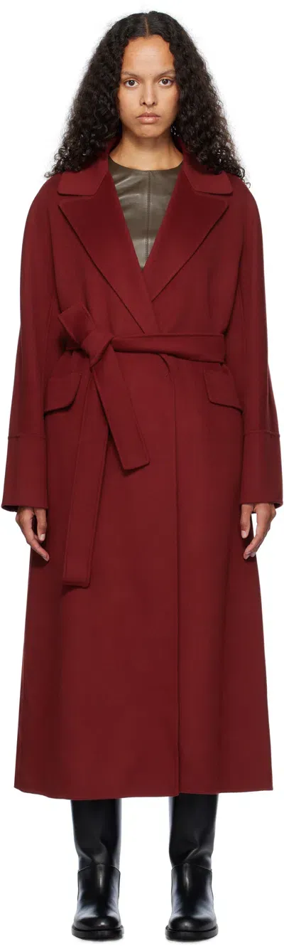 Max Mara Red Malika Coat In 085 Red