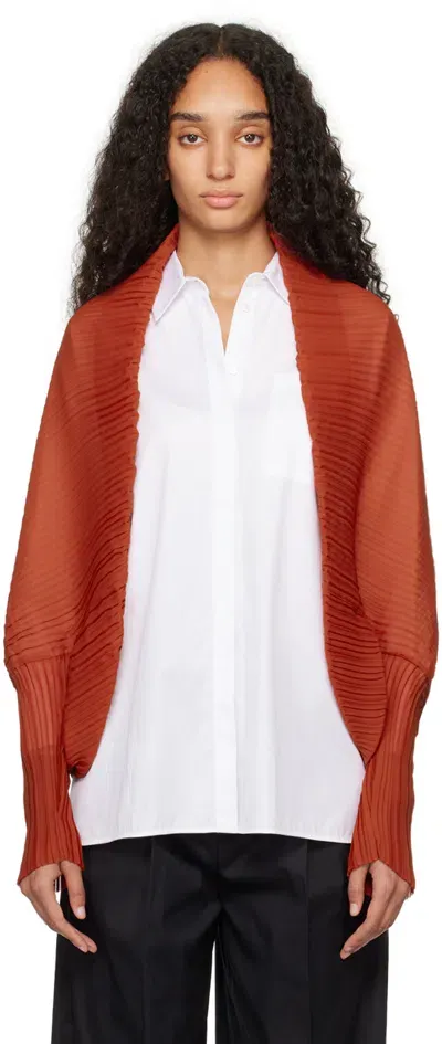 Max Mara Red Vesuvio Cardigan In 004 Geranium