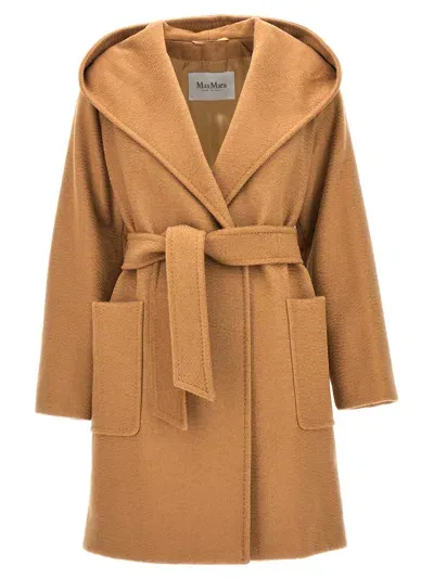 Max Mara Rialto Coat In Brown