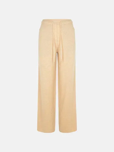 Max Mara 'rino' Beige Cashmere Blend Pants