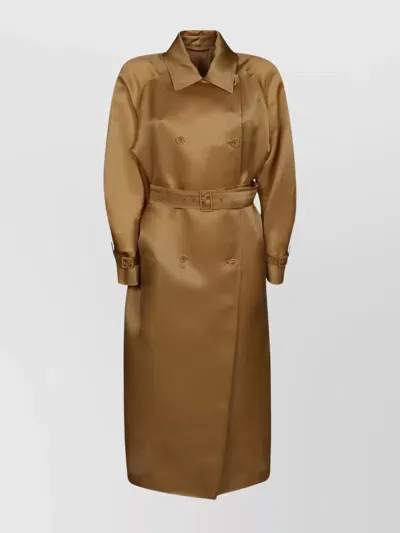 Max Mara Sacco Coat In Brown