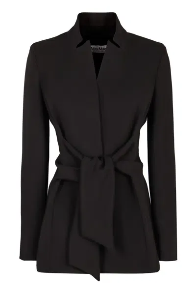 Max Mara Seggio Cady Blazer In Black