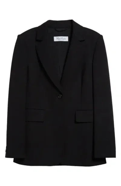 Max Mara Serio One-button Blazer In Black