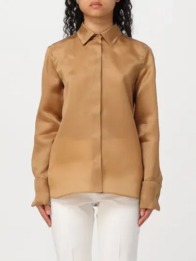 Max Mara Shirt  Woman Color Leather In Brown