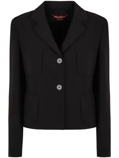 Max Mara Single-breasted Blazer In Black