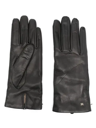 Max Mara Spalato Gloves In Grey