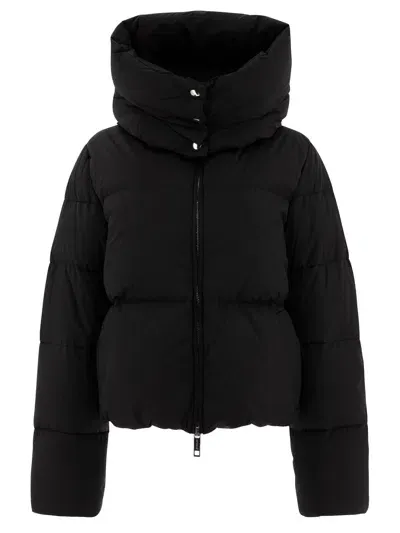 Max Mara Sportmax Oversize Down Jacket In Waterproof Fabric Jackets Black