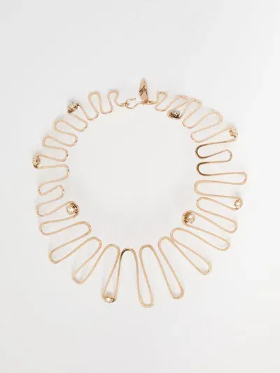 Max Mara Spring Choker In Gold