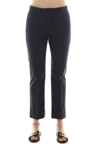 Max Mara S Straight Leg Cropped Trousers In Blue