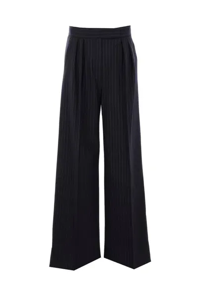 Max Mara Striped Wide Leg Pants In Multi