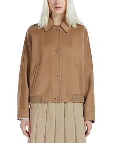 Max Mara Studio Baco Coat In Camel