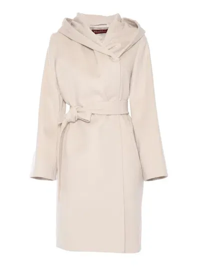 Max Mara Studio Coat In Beige