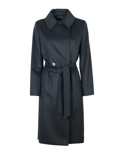 Max Mara Studio Coat In Black