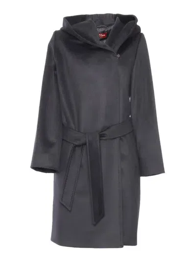 Max Mara Studio Coat In Black