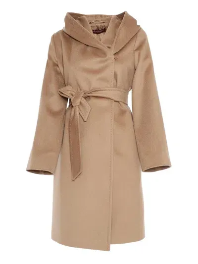 Max Mara Studio Coat In Beige