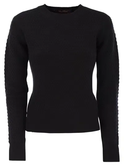 Max Mara Studio Crewneck Long In Black