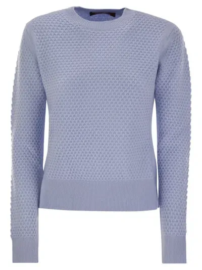 Max Mara Studio Crewneck Long In Blue