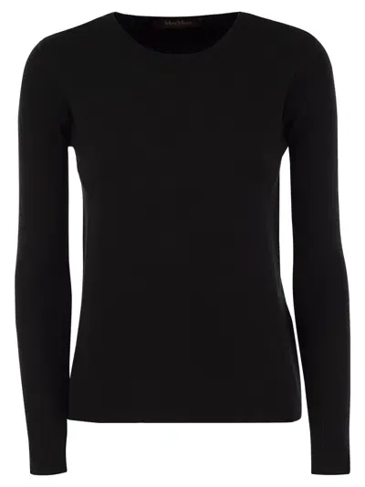 Max Mara Studio Maglia Poker Nero In Black