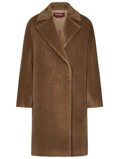 Max Mara Studio Sidney Coat In Brown