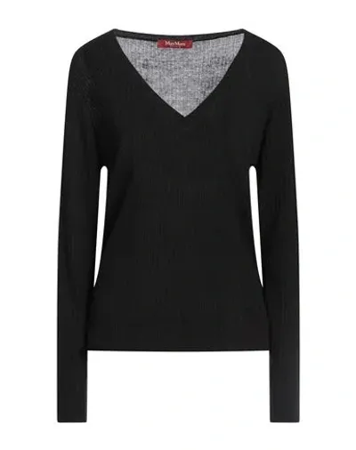 Max Mara Studio Woman Sweater Black Size M Silk, Wool