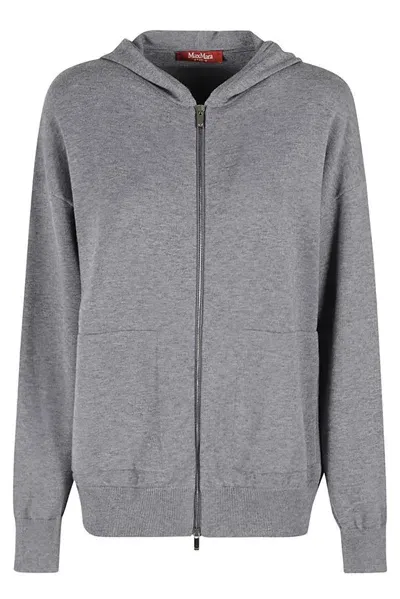 Max Mara Studio Zip In Grey