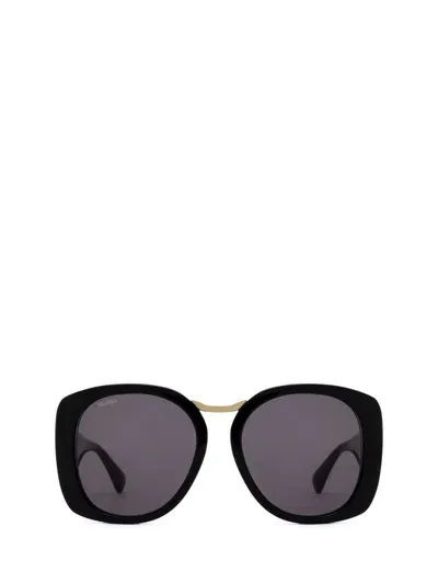 Max Mara Sunglasses In Shiny Black