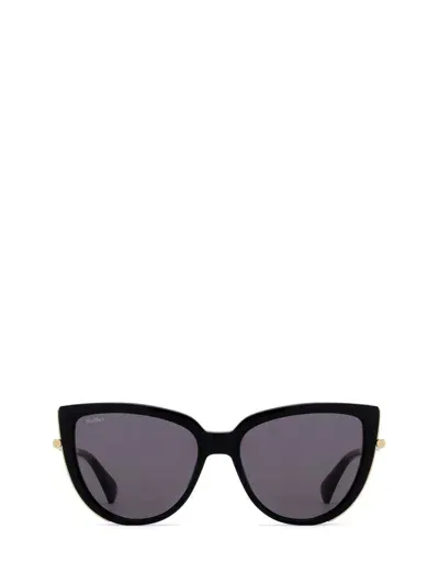 Max Mara Sunglasses In Shiny Black