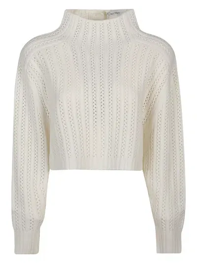 Max Mara Sweater In White